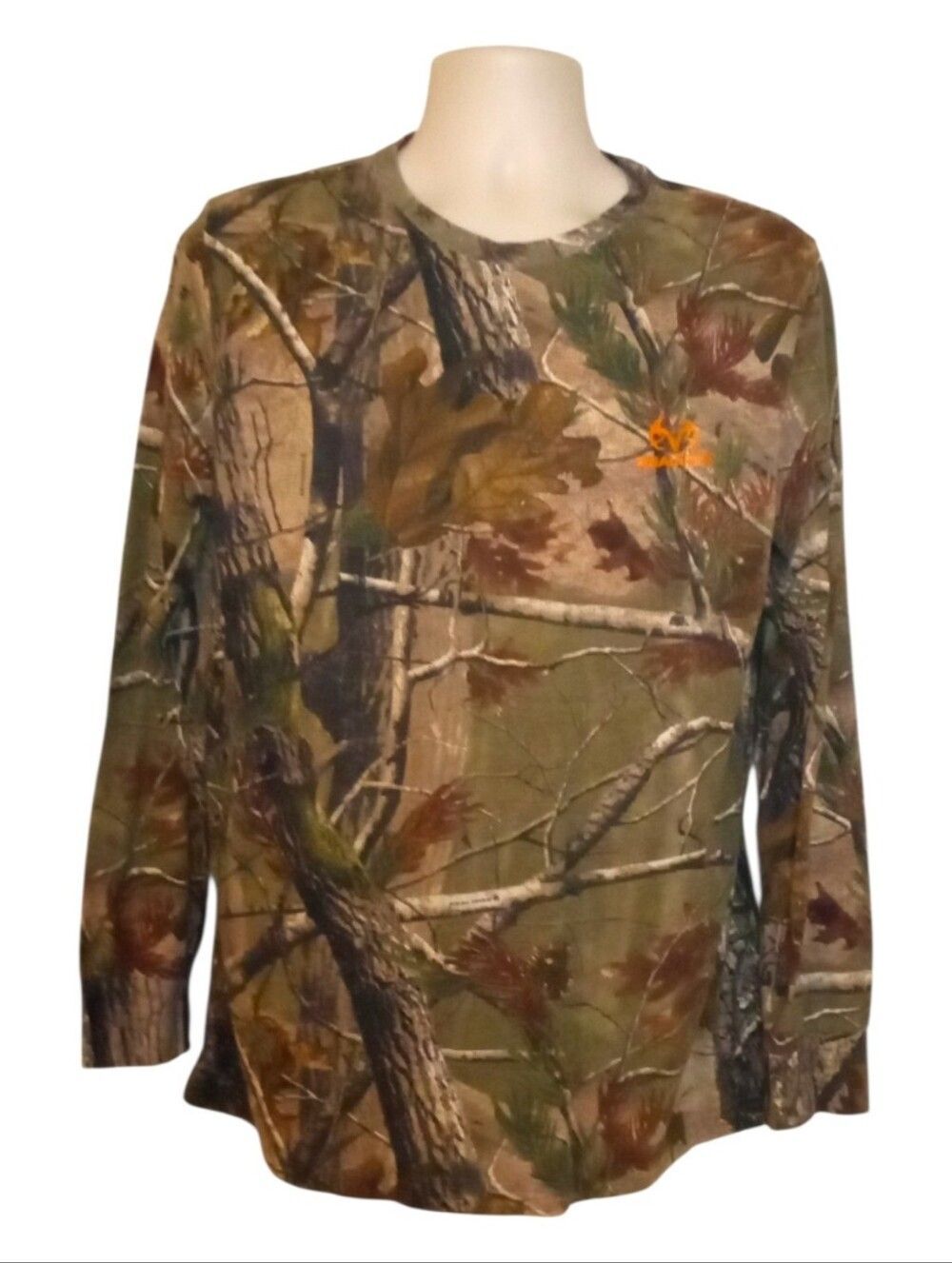 Realtree Camouflage Hunting Long Sleeve Shirt Size Large